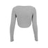 Sexy T-shirt Women Autumn New Solid Corset V-Neck Long Sleeves Crop Top Asymmetrical Fashion Streetwear Casual T-shirts Female